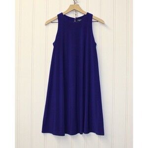 Lauren Ralph Lauren purple sleevess round neck shift dress short pullover Size 4